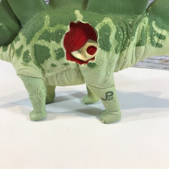 Jurassic Park JP 07 Stegosaurus Dino Damage No Cover 1993 Vintage Kenner - Picture 5 of 6